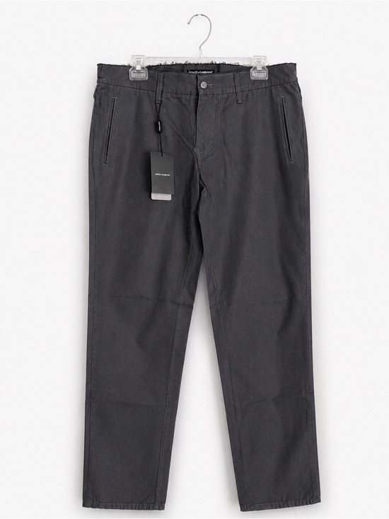 Dolce & Gabbana Other - Dolce & Gabbana Gray Linen Cotton Pants Slacks NWT Italy Size 36x32 or IT 50